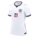 Billige Fotballdrakt England Eberechi Eze #21 Replika Hjemmedrakt Dame VM 2026 Kortermet Billige Fotballdrakt England Eberechi Eze #21 Replika Hjemmedrakt Dame VM 2026 Kortermet